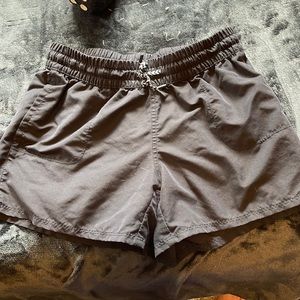 Women’s black running shorts